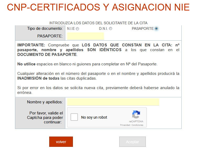 How to get the NIE spanish foreigner number