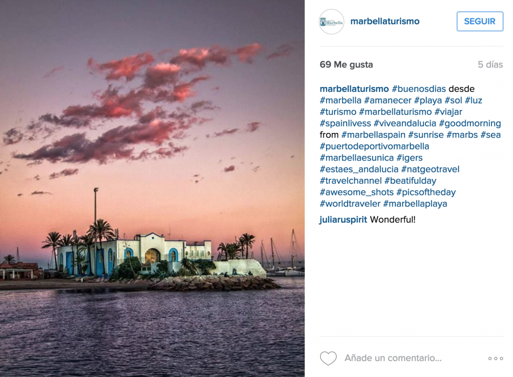 Marbella es la novena ciudad más fotografiada de España